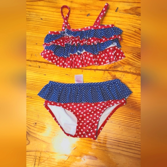Circo Swim Circo Toddler Girls Patriotic Bathing Suit Size 4t Poshmark
